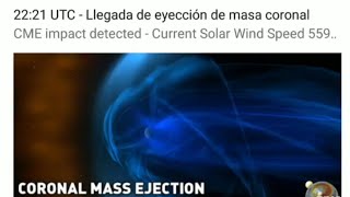 Choque de plasma solar con la Tierra. 9 may 23