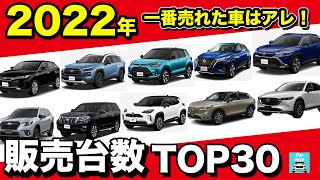 【2022年国産車販売台数ランキング】今年1番売れたクルマはどれだ!?　カローラクロス・ルーミー・アルファード・ハリアー・ヴェゼル・ライズ・ヤリスクロス・ヴォクシー・ノア・ノートetc　振り返ります！