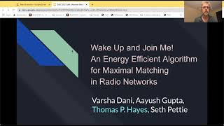 Wake Up and Join Me! An Energy-Efficient Algorithm for Maximal Matching in Radio Networks