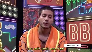 ARTUR PEDE PARA VOTAREM MUITO EM LAIS #bbb22