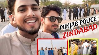 Punjab Police Nay Kiya Shatrol Sy Welcome || Minare Pakistan Lahore|| Imran Bhai