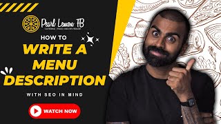 How to Write a Menu Description with SEO in Mind | Pearl Lemon Catering