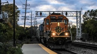 1080p HD: BNSF 1759 East, AMTK 4 - Downers Grove IL.