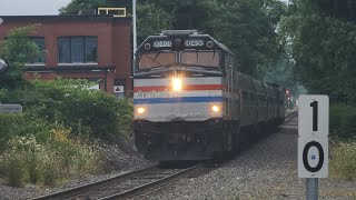 Amtrak Maine- Boston North Station bound Amtrak Downeaster train 686 crossing at Forest Avenue.