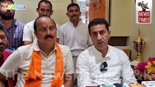 Bjp Mla candidate Rajiv Jasrotia from Jasrota constituency held press conference today