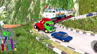 Truck Lokomotif Bawa Kereta Api GamePlay #3