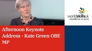 Afternoon Keynote Address - Kate Green OBE MP