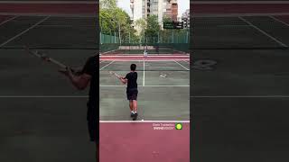 underhand serve #tennis #tennisshorts #tennismatch #tennisplayer #tennistime #tennislife