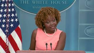 2023-07-25 - WH Press Sec. Karine Jean-Pierre on Congressional UAP Hearings and Schumer's  Amendment