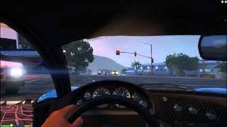 GTA V (GTA 5): Riding on the Grotti Turismo R (McLaren P1 of Ferrari LaFerrari on real life)