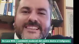 Thomas De Luca M5S: i cosiddetti moderati del centro destra si indignano