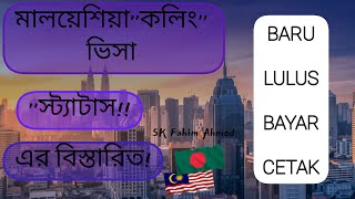 মালয়েশিয়া কলিং স্ট্যাটাস এর বিস্তারিত!! calling status! Calling visa! Malaysia! Fomema_status"2024