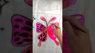 Meri Drawing 😍🤩 | Butterfly Wall Art #shorts #viral #trending #drawing #painting #youtubeshorts #yt