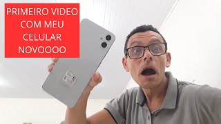 GRAVEI MEU PRIMEIRO VÍDEO COM MEU  CELULAR NOVO PARA O YOUTUBE