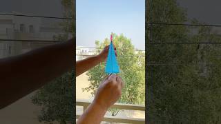 1000 Feet High Flight Of Long Nose Rocket Origami Paper Airplane