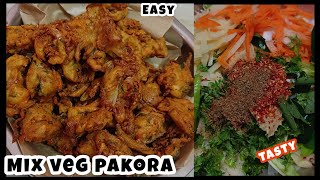 Iftar recipes ✨-4 mix veg pakoda delicious/perfect for iftar/party 🎉🌙/ home made special