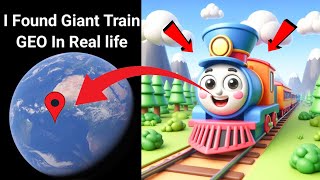 😱I Found Giant Funny Train🚆In Real life!?🤯On Google Earth and Google maps 🌍#funny #train #viralvideo