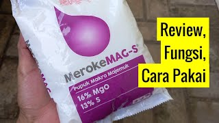 Cara Penggunaan Pupuk Meroke Mag-S: Magnesium Sulfur Untuk Semprot & Kocor