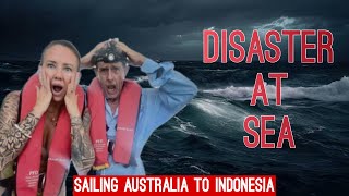 S2:E22: SAILING FROM AUS TO INDONESIA | MAIN SAIL DISASTER IN THE MIDDLE OF THE NIGHT | NO CREW