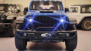 MINIATURA JEEP WRANGLER RUBICON ESCALA 1:18 SOM/LED 24CMR$369,00#jeep#jeepwrangler #jeepwranglerunli