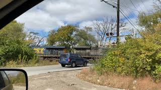 CSX Freight with 6 Engines (3 Classic EMDs) at Lynhurst Dr, Indianapolis 10/18/22