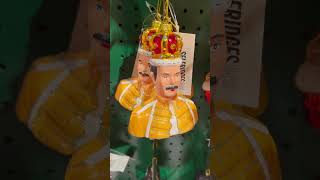 Freddie Mercury From Queen Christmas Decoration At Selfridges Department Store London