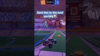 Brain so good it sent him to the soul society #shorts #rocketleague