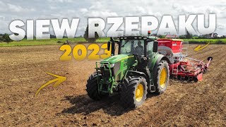 PÖTTINGER TERRASEM V4000 ☆ Nowy Nabytek 2023 ☆ JOHN DEERE 6195R ☆ Siew Rzepaku w GR ROLNIK ☆ AW ™