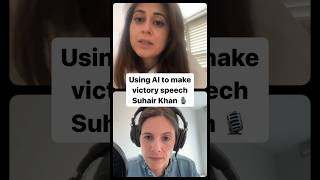 Suhair Khan talks about using AI to make speech from jail #ai