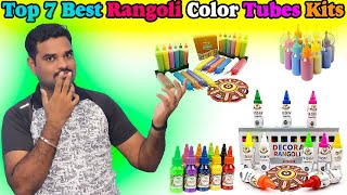 ✅ Top 7 Best Rangoli Kit In India 2024 With Price |Rangoli Tube Nozzles Set Review & Comparison