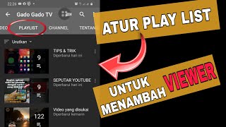 TUTORIAL MEMBUAT PLAYLIST YOUTUBE, 2020! GADO GADO TV