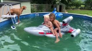 Boys in pool