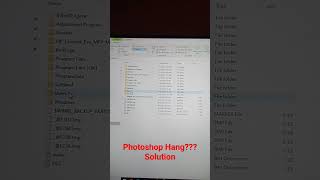 photoshop Hang Solution #photoshophang #shorts #graphicdesign