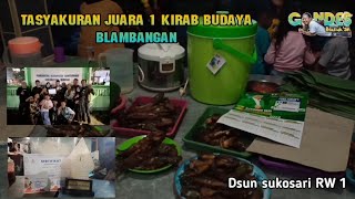 Tasyakuran kemenangan kirap Budaya Blambangan muncar