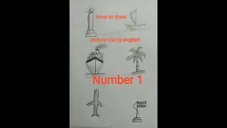 How to draw picture using english number 1