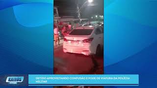 PRESO ESPERTO SE LIVRA E FOGE DA VIATURA DA POLÍCIA