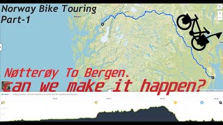 Day 1- Happy day | Cycling from Nøtterøy (Oslo isj) to Bergen-Norway| Biking | Camping | English sub