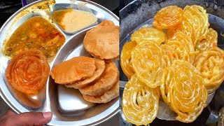 Patna Breakfast 7 Poori Chole, 1Jalebi,  Raita At Patna junction l Patna Street Food