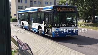 Autobusem po Gdyni - linia 180 (Karwiny Tuwima - Redłowo Szpital p.Spokojna Cmentarz) #2040