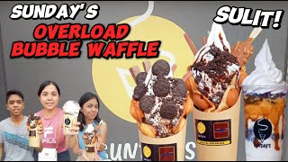 OVERLOADED Bubble Waffle! May MAGNUM at KITKAT pa! | Sunday's | Food Hug: The Fam Vlog