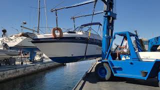 Sortie d eau de notre #boat vedette Four Winns 238 en direct du Lavandou ☀️⛵🌅 #bateau #mpnautic