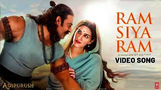 Ram Siya Ram (Hindi) Adipurush | Prabhas | Sachet-Parampara, Manoj Muntashir S | Om Raut | Bhushan K