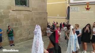 Salida de Nuestra Señora de Guadalupe Cáceres 2022 Marcha Christus Vincit