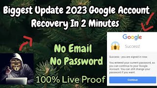 How to recover gmail ID password without phone number and recovery email | reset gmail password 2023