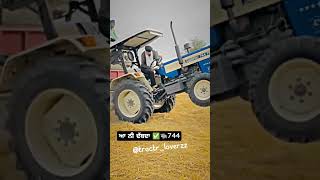 744 power 💪💪 #swaraj #tractor #tractorstunt