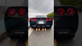 C6 CORVETTE Infirai LED Tail Lights Opening Animation #chevrolet #corvette #v8 #startup #borla