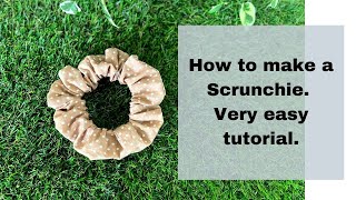 How to DIY Scrunchies Tutorial |  Scrunchies Easy to Make | Sewing projects for beginners