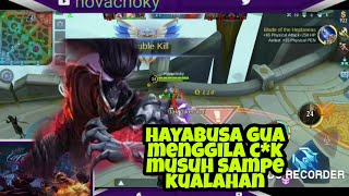 gameplay hayabusa by novachoky | haya gua menggila c*k | auto bantai boyy