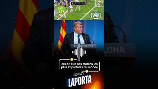 Le FC Barcelone envisage de solliciter la reprogrammation du Clasico #VAR #Clasico #Laporta #Replay