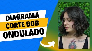 Corte Bob cabello ondulado - diagramación y guía #cortebob